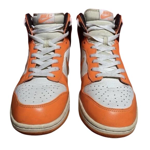 Nike Zoom Dunk High Top Premium Shoes Orange Black 317891-181 Mens Size 10 2009 main image 8